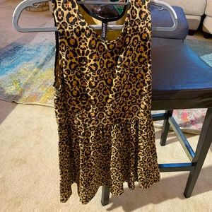 Leopard skater dress